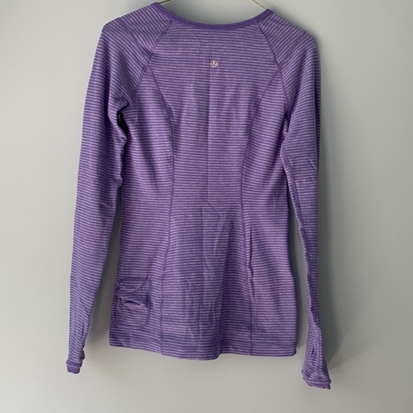 Lululemon striped purple cold weather top - Picture 2 of 3